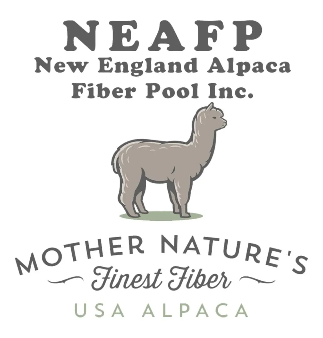 A gray sheep is standing next to the words neafp.